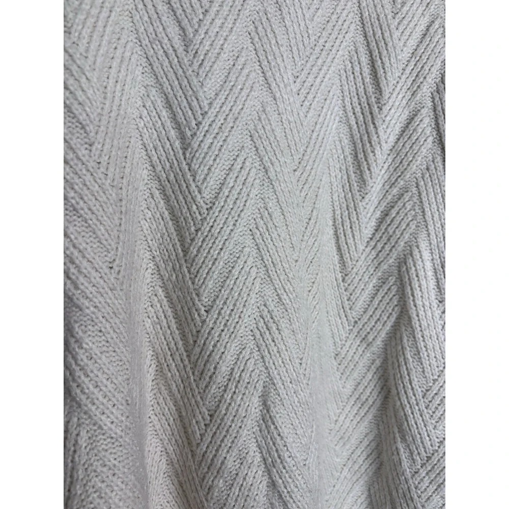 Lane Bryant 18/20 White Knit Turtleneck  Sweater Plus SZ Cabincore‎ Cozy Holiday